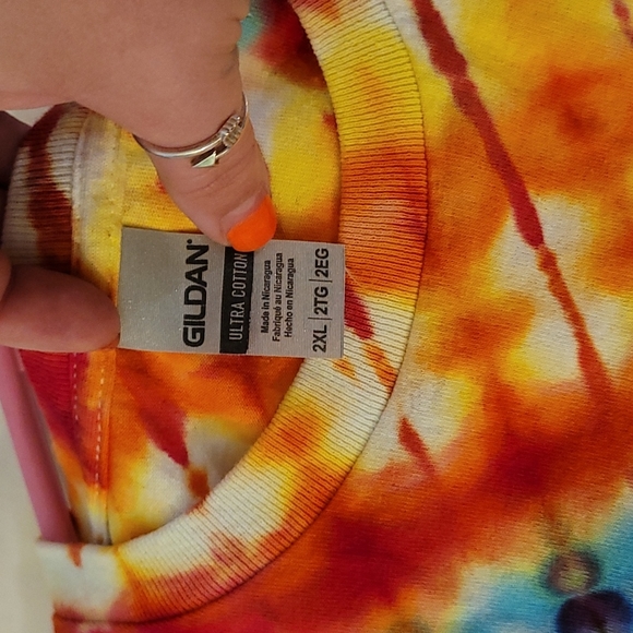 Rainbow iced dye Tshirt. - Picture 2 of 3